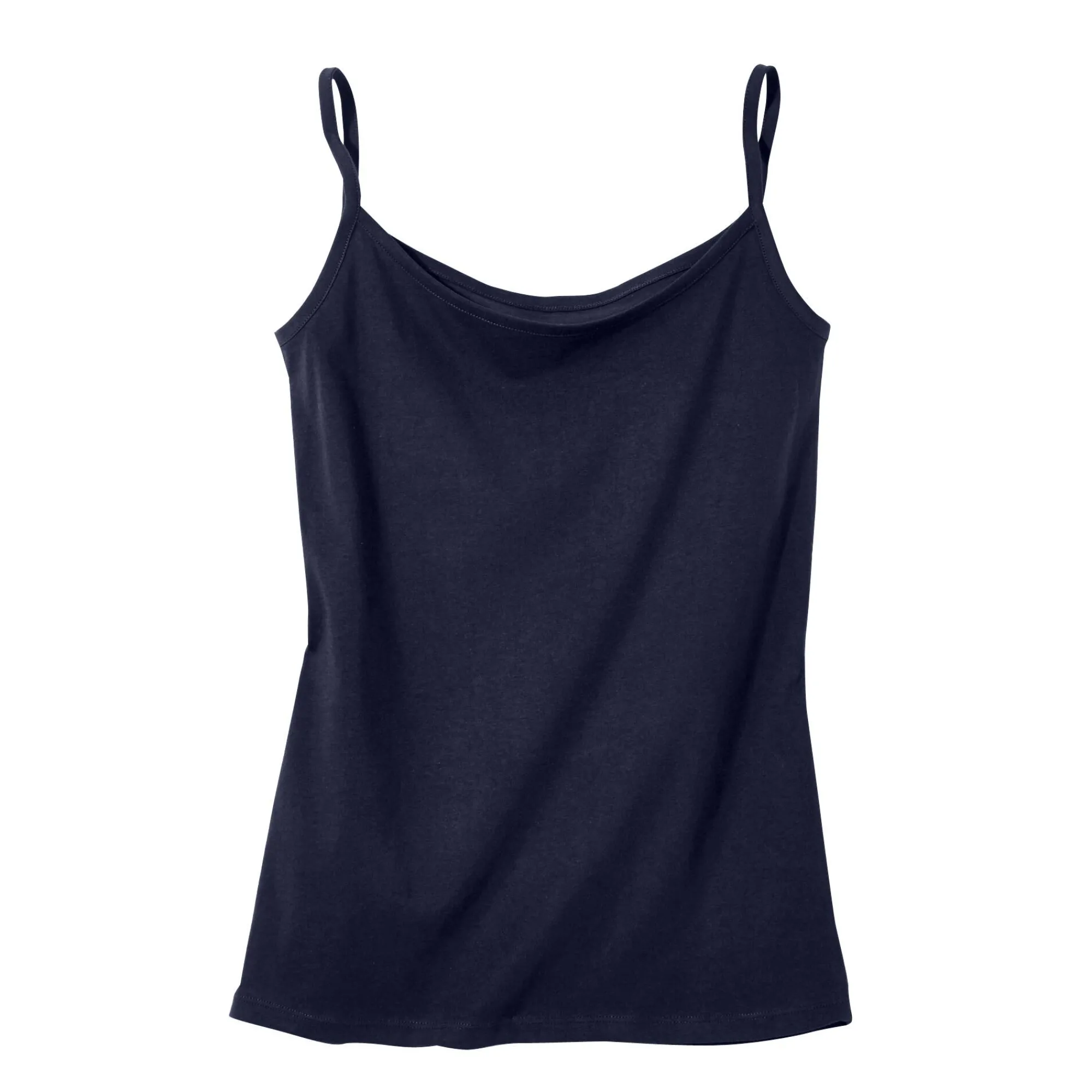 T-Shirt En Topje<Blancheporte Topje met smalle bandjes in katoen marine