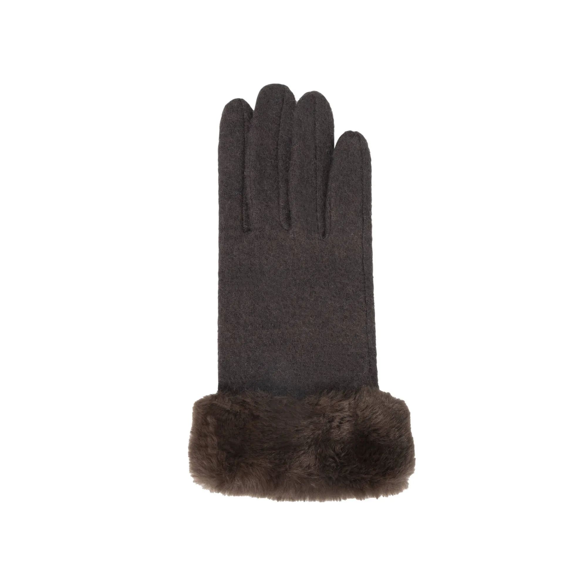 Accessoires En Juwelen<Isotoner Touchscreen handschoenen met nepbont bruin
