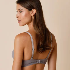 Beha<Confidence Lingerie Triangelbeha met voorgevormde cups Paia - zonder beugels grijs