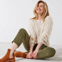 Trui En Vest<Blancheporte Trui met boothals, patenttricot met zachte touch ecru