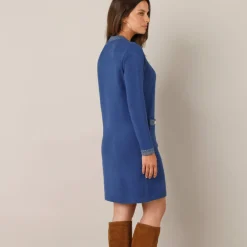 Jurk<Blancheporte Trui met glanzende details, 2 zakken blauw