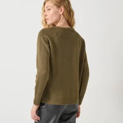 Feestoutfits Dames|Trui En Vest<Blancheporte Trui met juweelknopen aan de schouders bronskleur