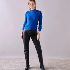 Trui En Vest<Blancheporte Trui met opstaande kraag, 63 cm lang felblauw
