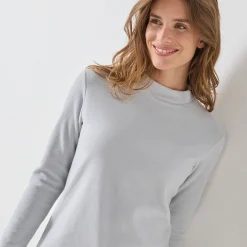 Thermisch Ondergoed<Blancheporte T-shirt met 'koker' kraag, in microfleece - intense warmte grijs