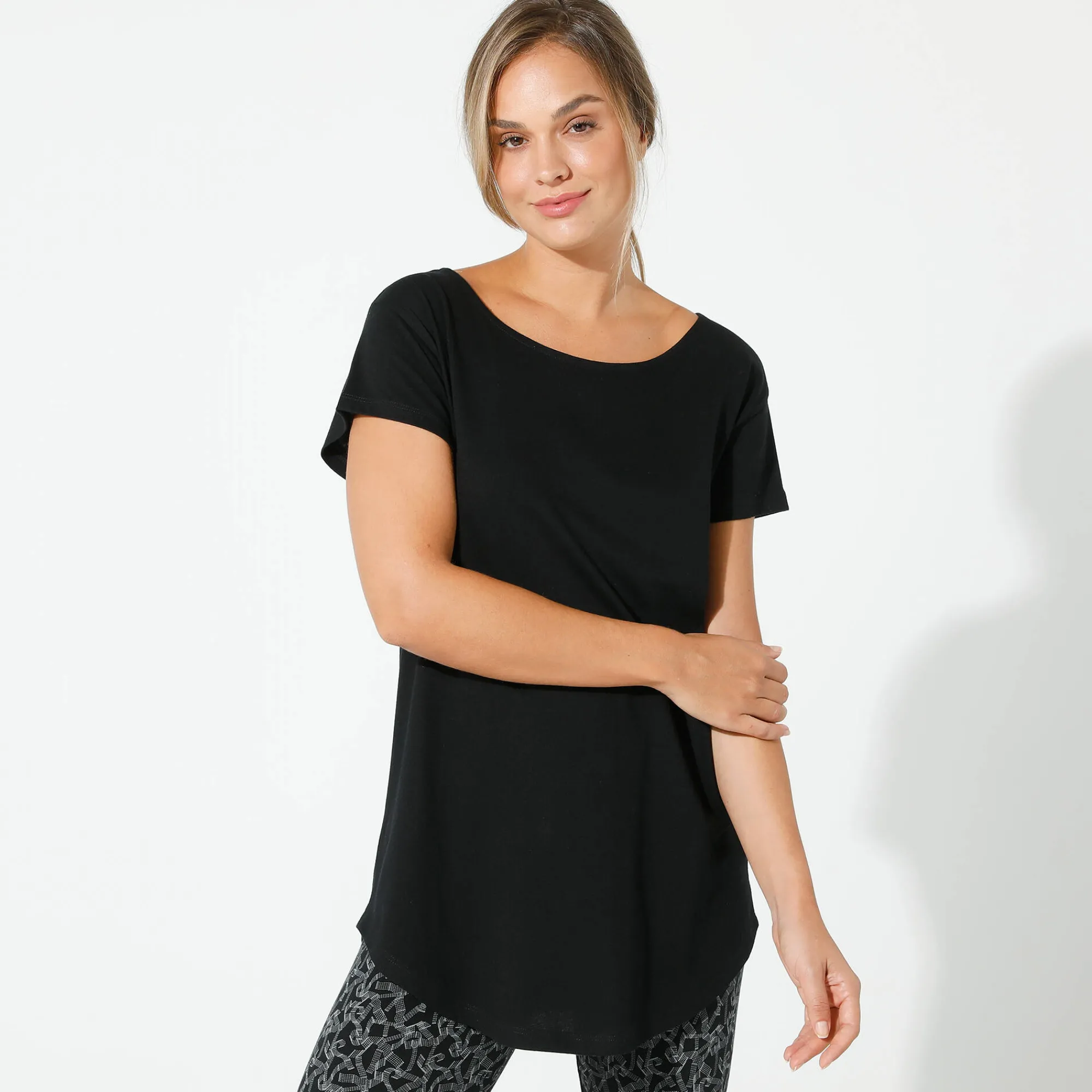 T-Shirt En Topje<Blancheporte T-shirt met korte mouwen zwart