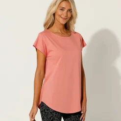 T-Shirt En Topje<Blancheporte T-shirt met korte mouwen perzik