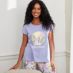 Pyjama<Blancheporte T-shirt met korte mouwen "Nature Sauvage" parma