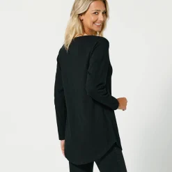 T-Shirt En Topje<Blancheporte T-shirt met lange mouwen zwart