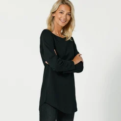 T-Shirt En Topje<Blancheporte T-shirt met lange mouwen zwart