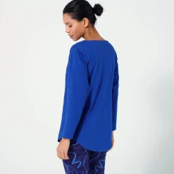 T-Shirt En Topje<Blancheporte T-shirt met lange mouwen indigo