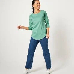 T-Shirt En Topje<Blancheporte T-shirt met lange mouwen jadegroen