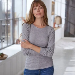 Thermisch Ondergoed<Blancheporte T-shirt met lange mouwen - set van 2 chiné grijs