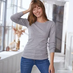 Thermisch Ondergoed<Blancheporte T-shirt met lange mouwen - set van 2 chiné grijs