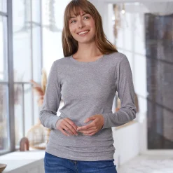 Thermisch Ondergoed<Blancheporte T-shirt met lange mouwen - set van 2 chiné grijs