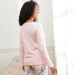 Pyjama<Blancheporte T-shirt met lange mouwen "Nature Sauvage" roze