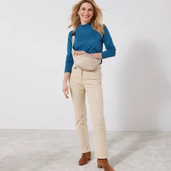 T-Shirt En Topje<Blancheporte T-shirt met opstaande hals en lange mouwen Pruisisch blauw