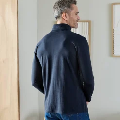 T-Shirt, Hemd En Polo<Blancheporte T-shirt met rolkraag en lange mouwen marine
