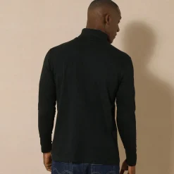 Feestoutfits Heren|T-Shirt, Hemd En Polo<Blancheporte T-shirt met rolkraag en lange mouwen zwart