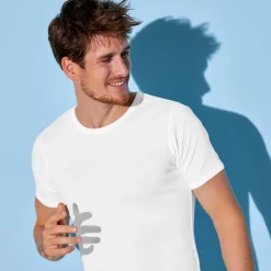 Ondergoed<Blancheporte T-shirt met ronde hals - herenondergoed, set van 6 wit