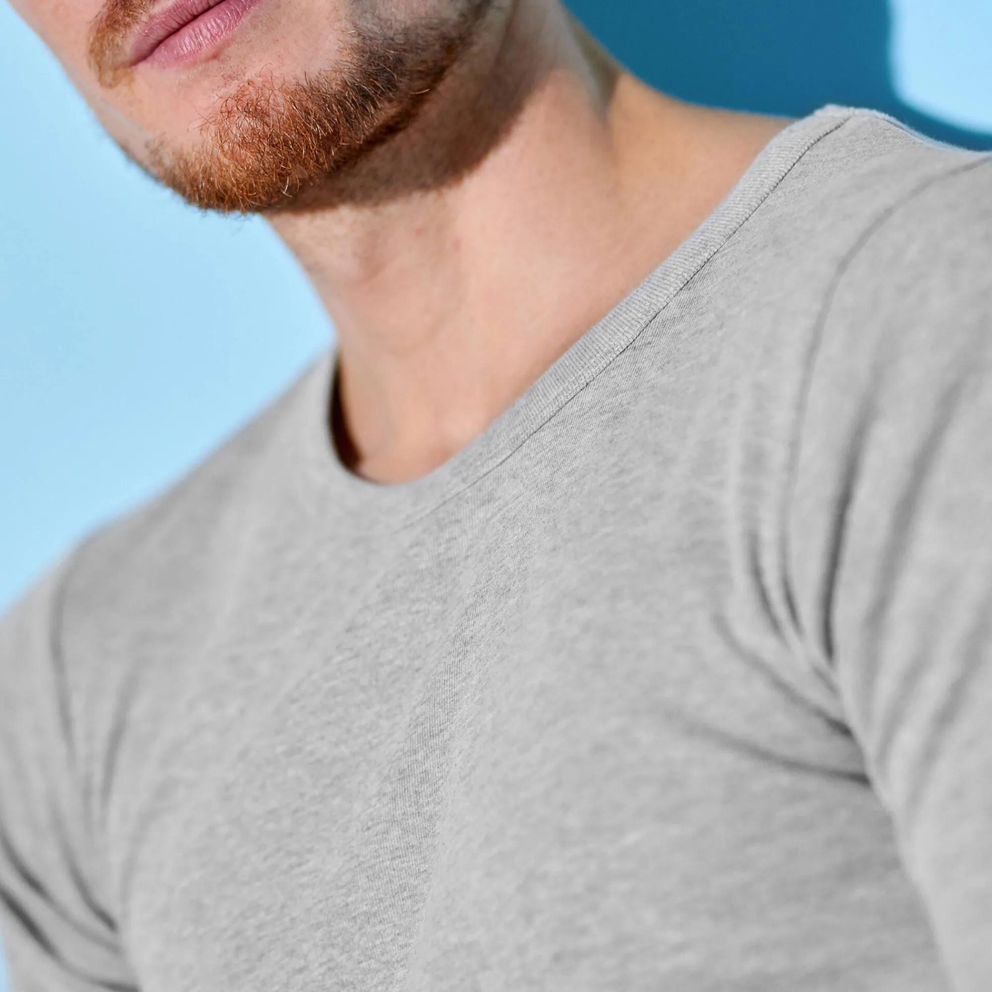 Ondergoed<Blancheporte T-shirt met ronde hals - herenondergoed, set van 3 chiné grijs