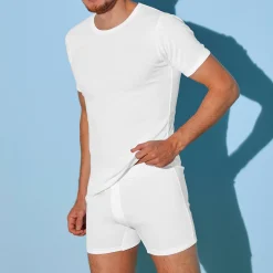 Ondergoed<Blancheporte T-shirt met ronde hals - herenondergoed, set van 3 wit