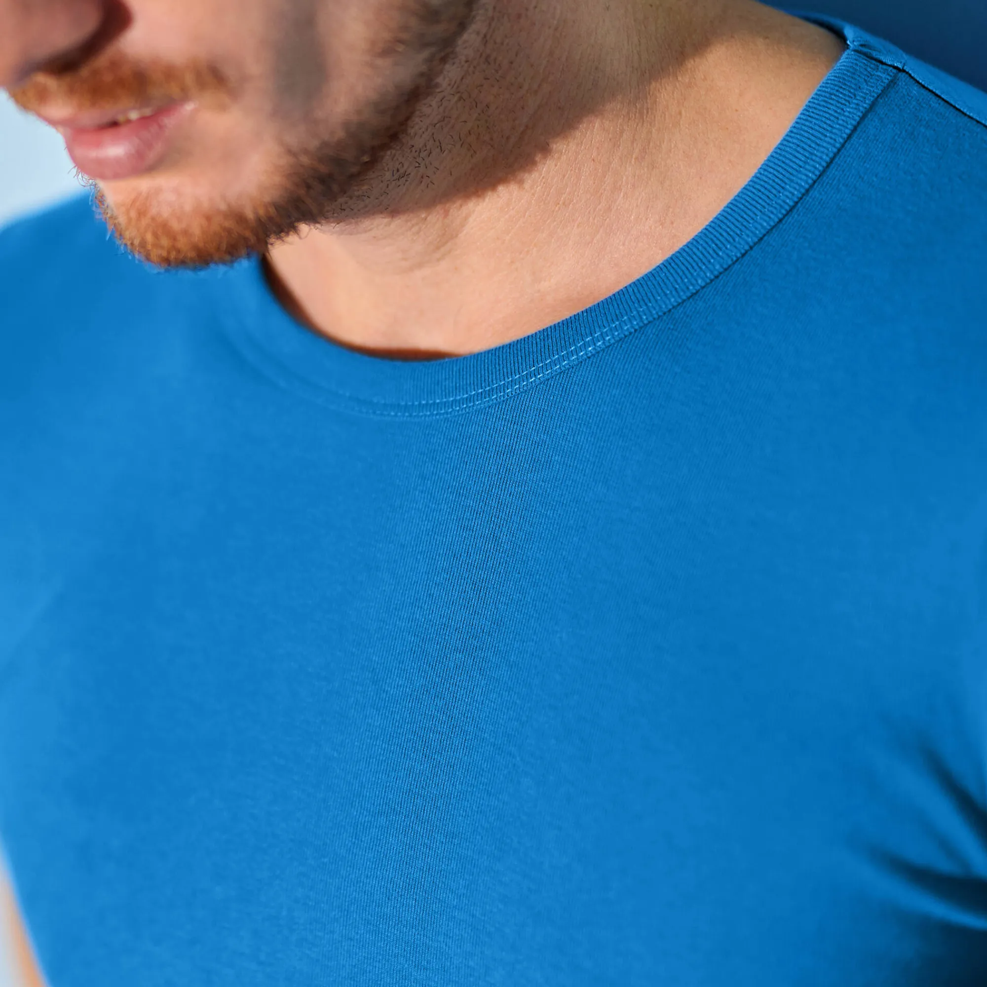 Ondergoed<Blancheporte T-shirt met ronde hals - herenondergoed, set van 3 blauw
