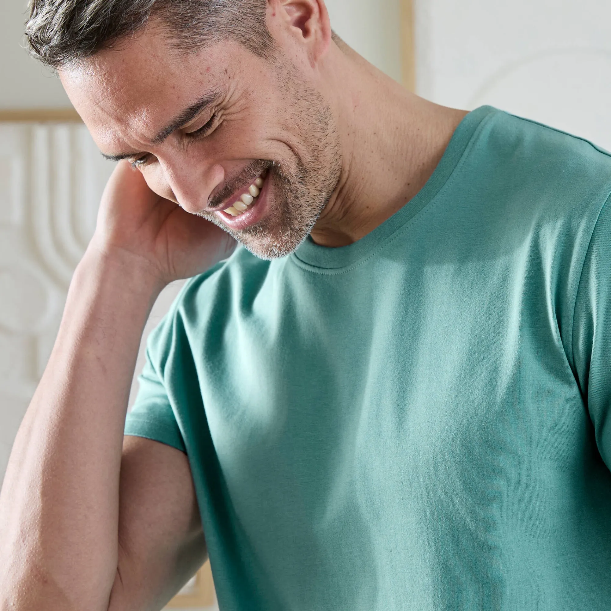 T-Shirt, Hemd En Polo<Blancheporte T-shirt met ronde hals en korte mouwen aqua