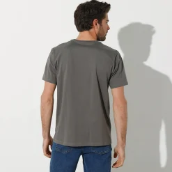 T-Shirt, Hemd En Polo<Blancheporte T-shirt met ronde hals en korte mouwen grijs