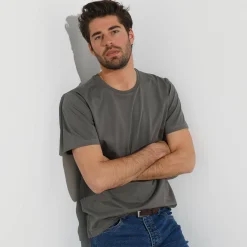T-Shirt, Hemd En Polo<Blancheporte T-shirt met ronde hals en korte mouwen grijs