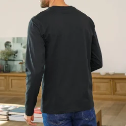 T-Shirt, Hemd En Polo<Blancheporte T-shirt met ronde hals en lange mouwen zwart