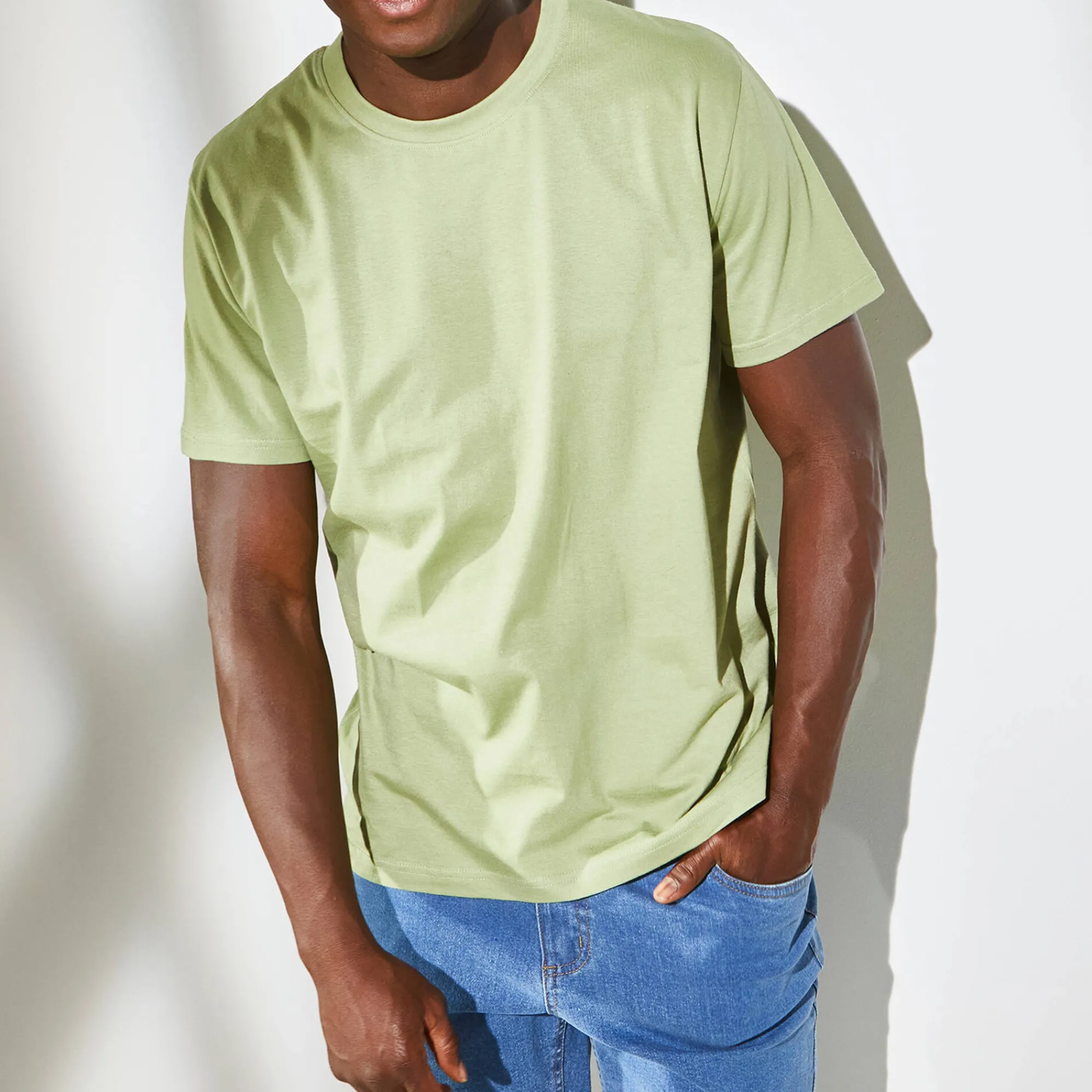 T-Shirt, Hemd En Polo<Blancheporte T-shirt met ronde hals en korte mouwen - set van 3 oranje + groen + geel