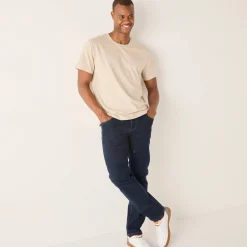 T-Shirt, Hemd En Polo<Blancheporte T-shirt met ronde hals en korte mouwen - set van 3 aqua + groen + chiné beige