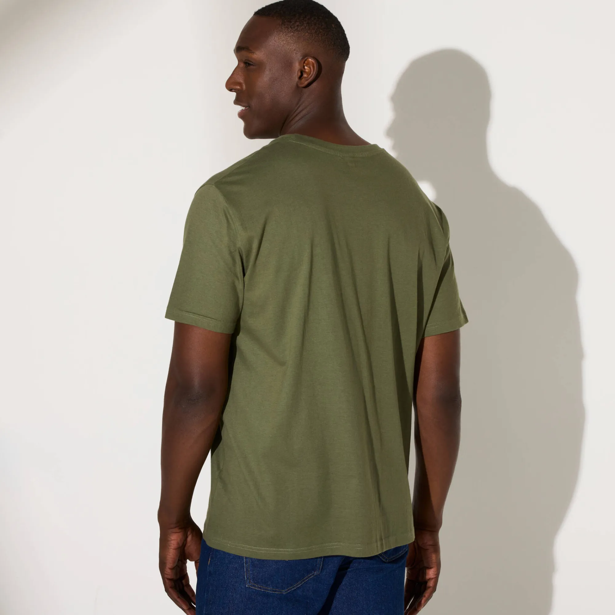 T-Shirt, Hemd En Polo<Blancheporte T-shirt met ronde hals en korte mouwen kaki