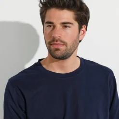 T-Shirt, Hemd En Polo<Blancheporte T-shirt met ronde hals en lange mouwen marine