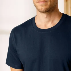T-Shirt, Hemd En Polo<Blancheporte T-shirt met ronde hals en korte mouwen - set van 3 turkoois + bordeaux + marine