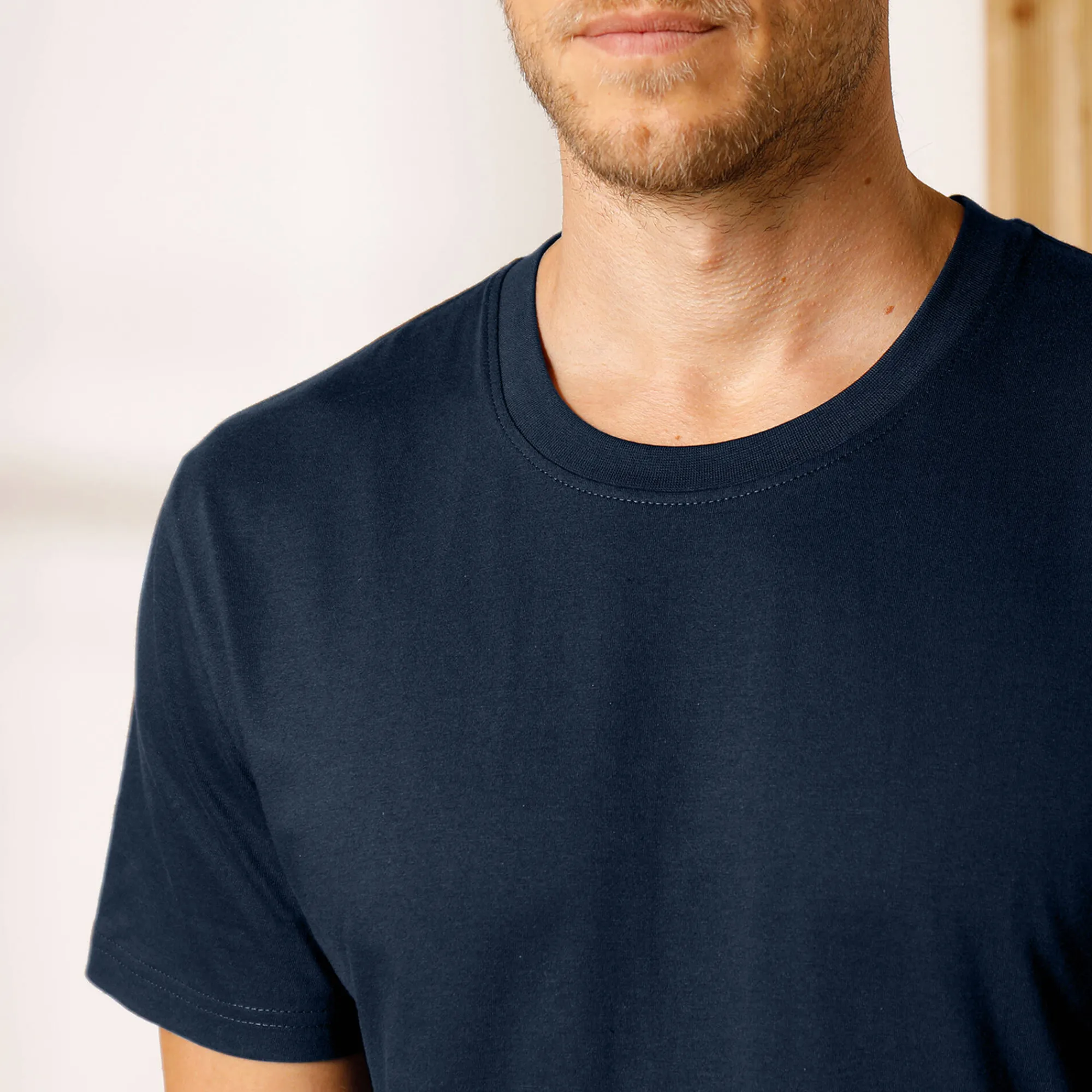 T-Shirt, Hemd En Polo<Blancheporte T-shirt met ronde hals en korte mouwen - set van 3 turkoois + bordeaux + marine