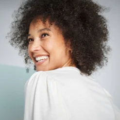 T-Shirt En Topje<Blancheporte T-shirt met V-hals, hartjesprint ecru