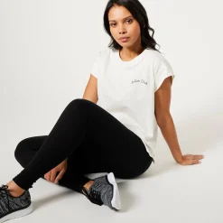 T-Shirt En Topje<Blancheporte T-shirt, wijd volume ecru