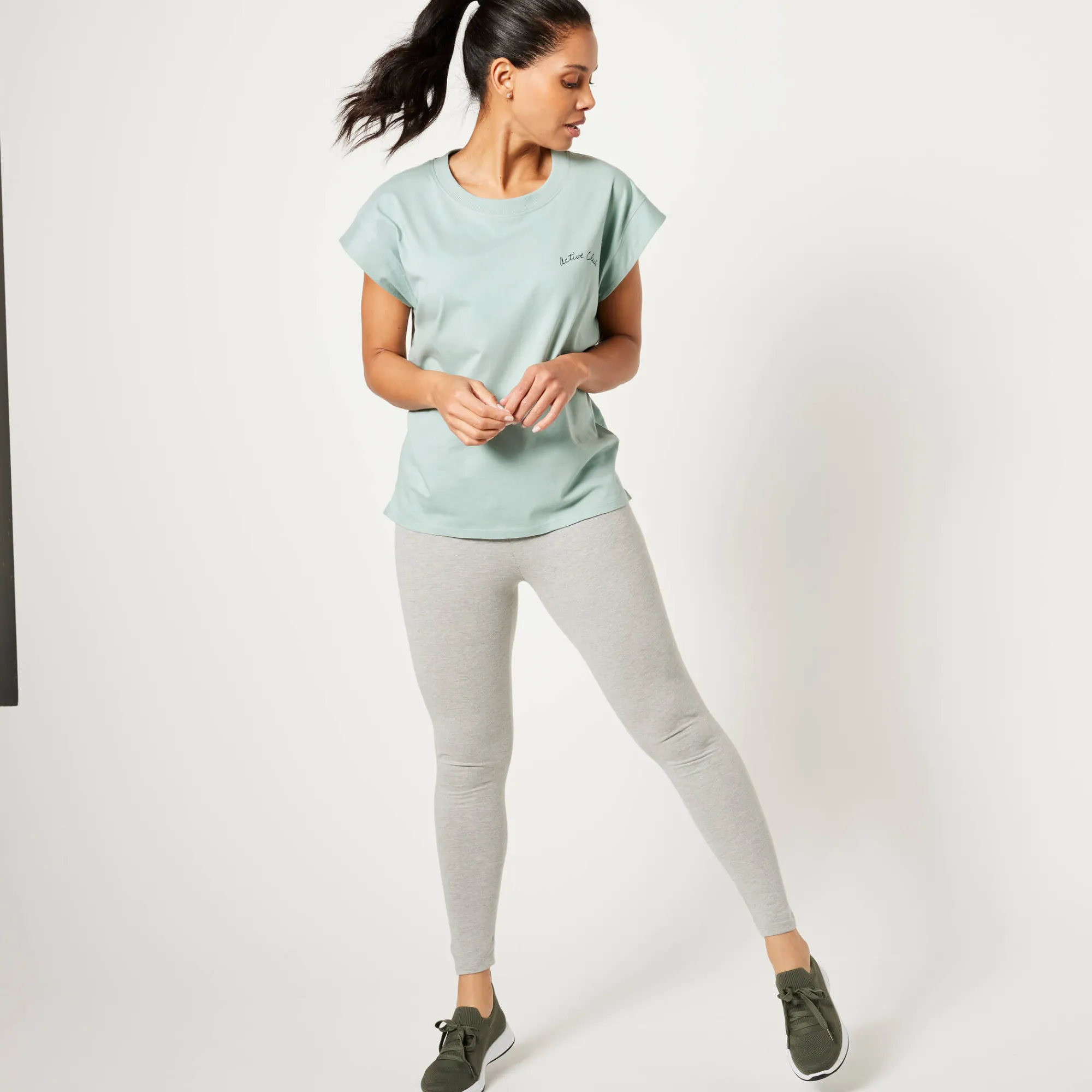 T-Shirt En Topje<Blancheporte T-shirt, wijd volume watergroen