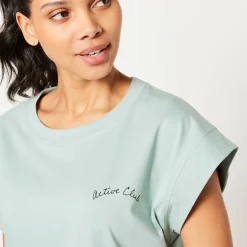 T-Shirt En Topje<Blancheporte T-shirt, wijd volume watergroen