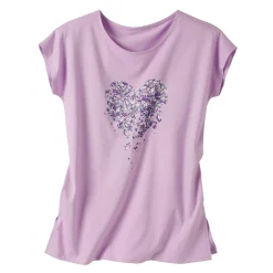 T-Shirt En Topje|Bloes En Tuniek<Blancheporte Tuniek met ronde hals en geplaatste print mauve
