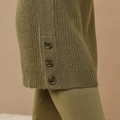 Trui En Vest<Blancheporte Tuniektrui met knoopsluiting en mohairtouch bronskleur