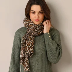 Trui En Vest<Blancheporte Tunietrui in fantasietricot kaki