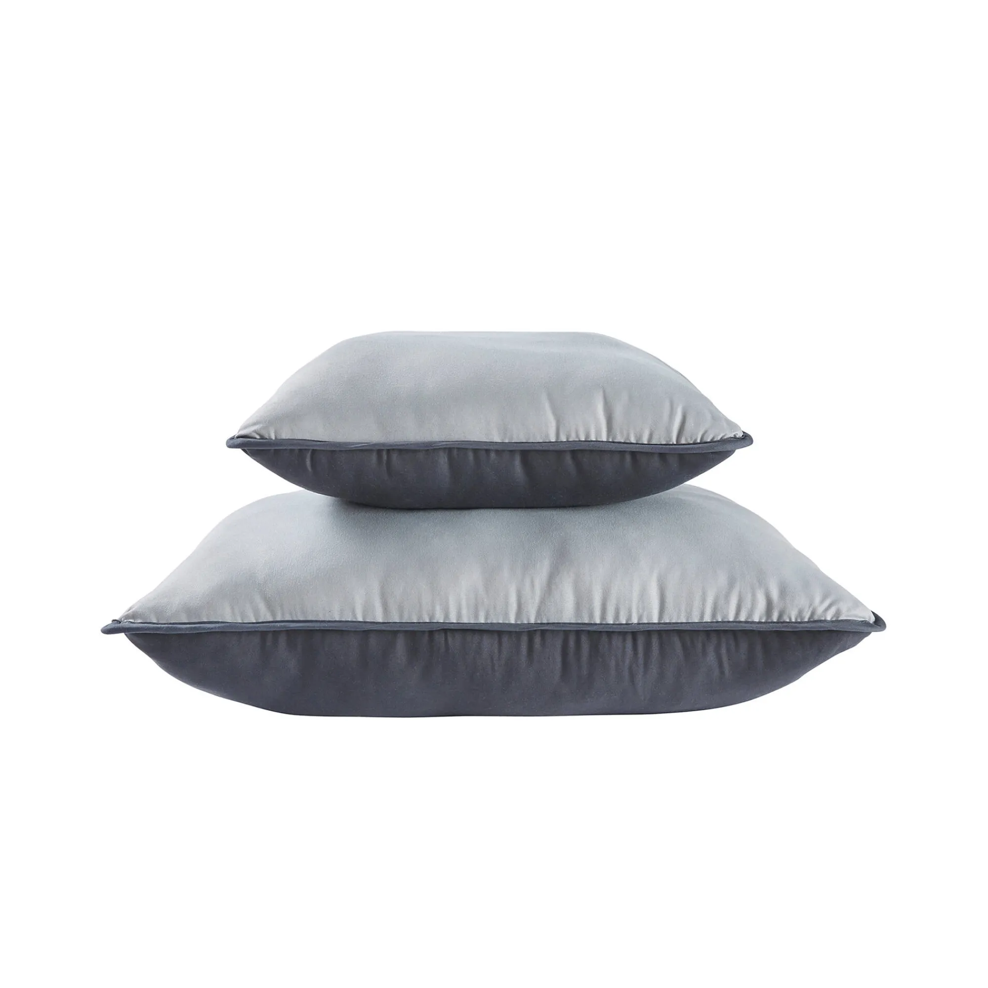 Dekbed<Blancheporte Tweekleurig dekbed in microvezel 500 g/m2 grijs / antraciet