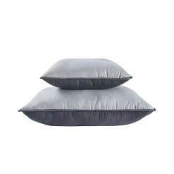 Dekbed<Blancheporte Tweekleurig deken in microvezel 350g/m2 grijs / antraciet