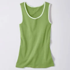 T-Shirt En Topje<Blancheporte Tweekleurig topje lindegroen
