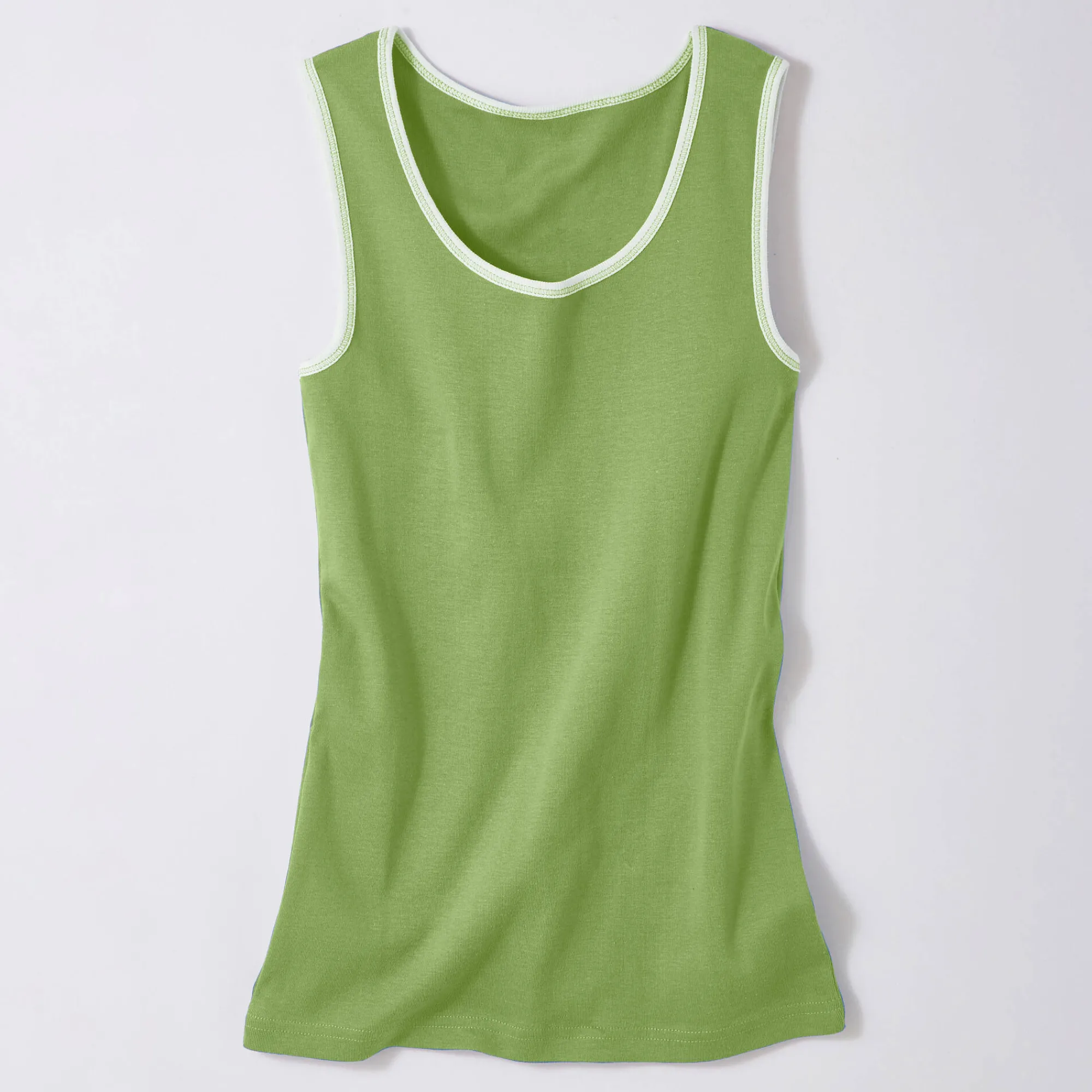 T-Shirt En Topje<Blancheporte Tweekleurig topje lindegroen