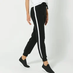 Broek<Blancheporte Tweekleurige joggingbroek zwart / wit