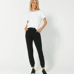 Broek<Blancheporte Tweekleurige joggingbroek zwart / wit