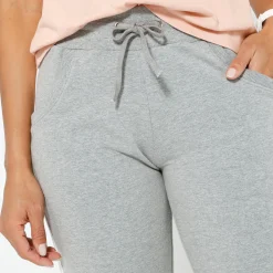 Broek<Blancheporte Tweekleurige joggingbroek chiné grijs / wit
